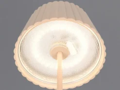 Kabellose Akku Stehlampe SUAREZ dimmbar für Innen & Außen, Beige - 123cm klein