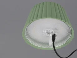 Kabellose Akku Stehlampe SUAREZ dimmbar für Innen & Außen, Grün - 123cm klein