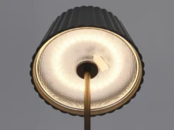 Kabellose Akku Stehlampe SUAREZ dimmbar für Innen & Außen, Schwarz - 123cm klein