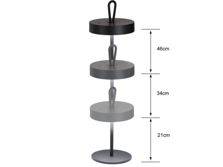Kabellose Outdoor Tischlampe DORD - dimmbar & höhenverstellbar 21-46cm