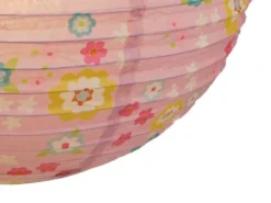 Kinder Papierlampe BLÜMCHEN Lampenschirm Ø 40cm Pendelleuchte mit Aufhängung