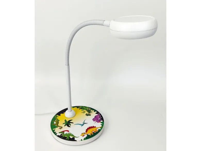 Kinder Schreibtischlampe DINO mit Flexarm, Höhe 43cm