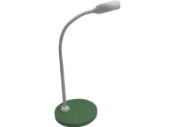 Kinder Schreibtischleuchte Grün-Grau mit Flexarm & LED-Leuchtmittel, Höhe 43cm