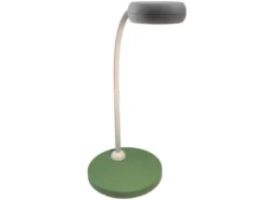 Kinder Schreibtischleuchte Grün-Grau mit Flexarm & LED-Leuchtmittel, Höhe 43cm