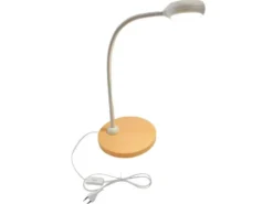 Kinder Schreibtischleuchte Pfirsichfarben/Grau Flexarm & LED-Leuchtmittel, 43cm