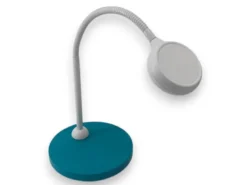 Kinder Schreibtischleuchte Blaugrün-Grau Flexarm & LED-Leuchtmittel, Höhe 43cm