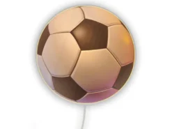 Kinderzimmer Wandlampe Fußball, Schalter und Stecker, Ø 25cm