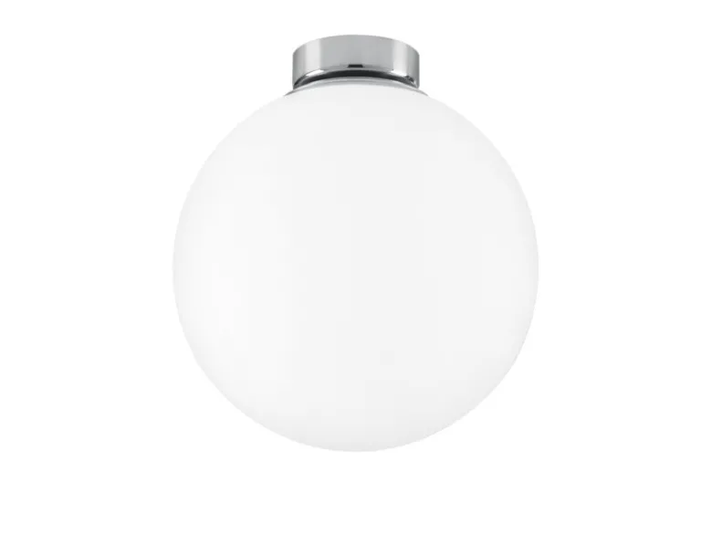 Kleine Deckenleuchte CITY 1 flammig Glaskugel Opal Weiß, Ø 20cm