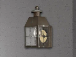 Kleine LED Außenwandleuchte im antiken Landhausstil, Höhe 25cm