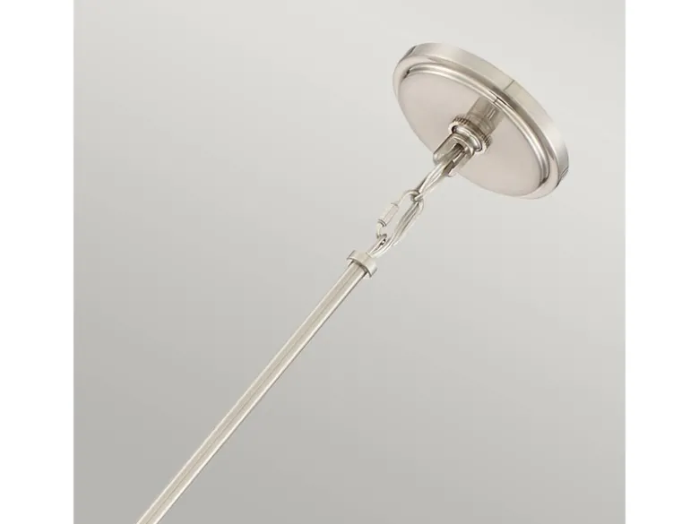 Kleine LED Pendelleuchte aus Stoff, 4-stufig höhenverstellbar, Ø 15cm