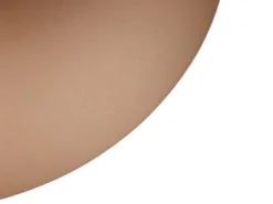 Kleine LED Pendelleuchte skandinavisch mit Metall Lampenschirm Grau Braun Ø 25cm