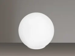 Kleine LED Tischleuchte Glaskugel Lampenschirm Opalweiß, Ø 15cm