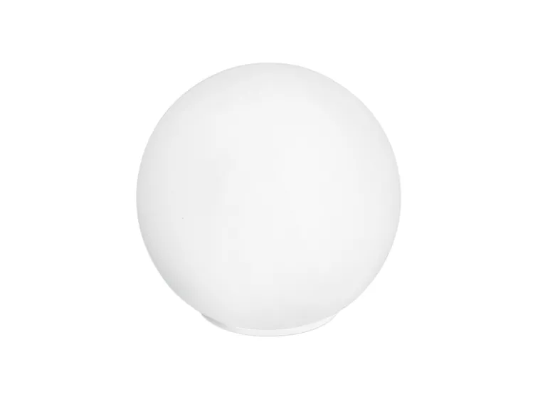 Kleine LED Tischleuchte Glaskugel Lampenschirm Opalweiß, Ø 15cm