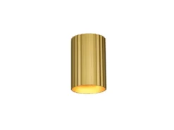 Kleine LED Wandleuchte mit Up and Down Lichteffekt, Metall Gold, Höhe 12cm