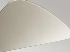 Kleiner Deckenventilator Silber, mit Licht - Feuchtraumgeeignet, Ø 86cm