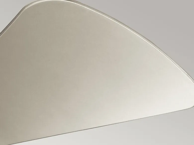 Kleiner Deckenventilator Silber, mit Licht - Feuchtraumgeeignet, Ø 86cm