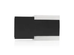 Kleine Up and Down LED Außenwandleuchte aus Aluminium in Schwarz, 7,5x7cm