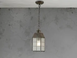 LED Außenhängeleuchte im antiken Landhausstil, Ø14cm