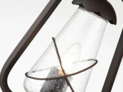 LED Außenhängeleuchte in antiker Laternenoptik, Breite 20cm