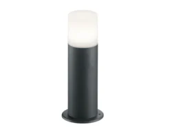LED Außen Sockelleuchte aus Aluminium in Anthrazit E27, Höhe 30cm