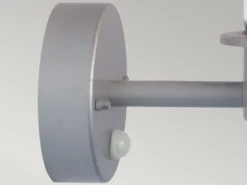 LED Außenwand Laterne mit Bewegungsmelder, Silber Höhe 24cm