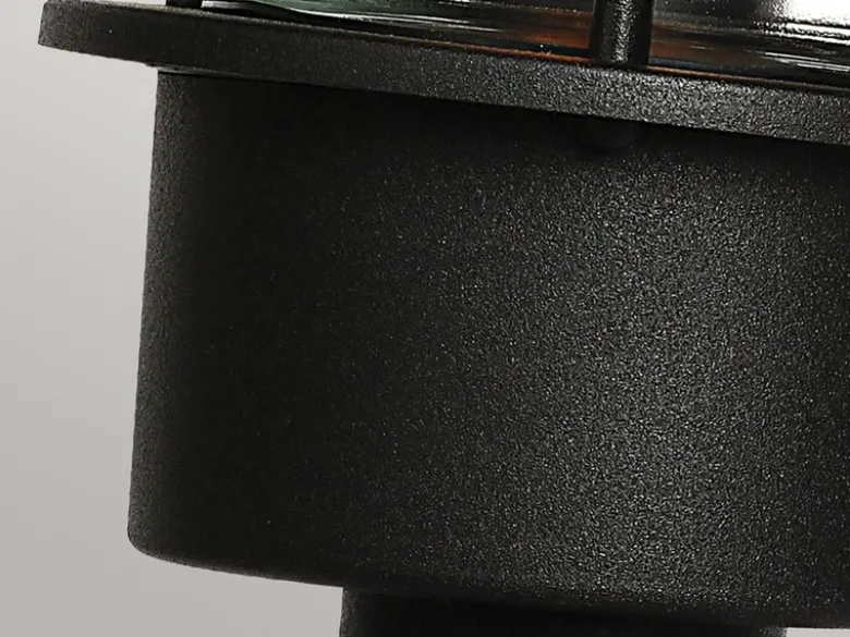 LED Außenwand Laterne mit Bewegungsmelder, Schwarz Höhe 24cm