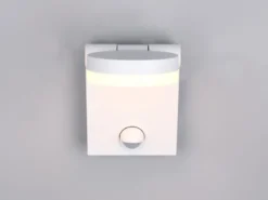 LED Außenwandleuchte ADOUR Höhe 19cm, Weiß mit Bewegungsmelder