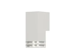 LED Außenwandleuchte ALU Down Light Weiß Effektstreifen IP44, Höhe 19cm