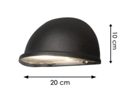 LED Außenwandleuchte Aluminium Schwarz - Moderne Hausbeleuchtung