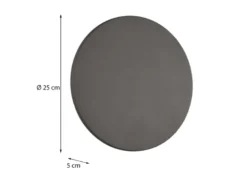 LED Außenwandleuchte BELLY Anthrazit, indirekte Beleuchtung Ø 25cm