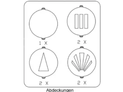 LED Außenwandleuchte CORDOBA Up and Down Light eckig in Schwarz