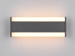 LED Außenwandleuchte DAWSON Up and Down Lichteffekt, Anthrazit Breite 30cm