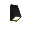 LED Außenwandleuchte Downlight Schwarz für Fassadenbeleuchtung, Höhe 14,5cm