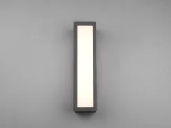 LED Außenwandleuchte eckig 2er Set in Anthrazit, Höhe 36cm, IP54