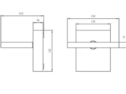 LED Außenwandleuchte 2er Set Downlight schwenkbar in Anthrazit