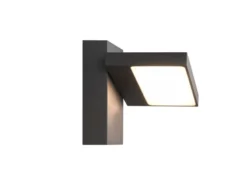 LED Außenwandleuchte 2er Set Downlight schwenkbar in Anthrazit