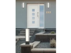 LED Außenwandleuchte FUERTE eckig in Anthrazit, Höhe 36cm, IP54