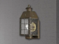 LED Außenwandleuchte im antiken Landhausstil, Höhe 34cm