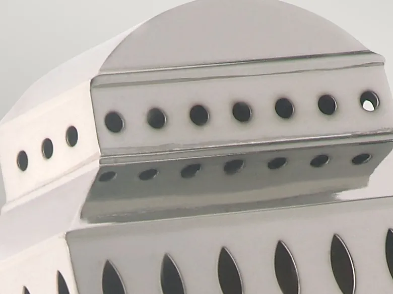 LED Außenwandleuchte im Landhausstil, Silber Höhe 37,5cm