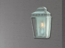 LED Außenwandleuchte im Landhausstil mit Patina, Höhe 37,5cm