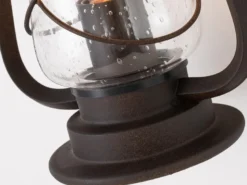 LED Außenwandleuchte in antiker Laternenoptik, Höhe 42,5cm