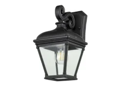 LED Außenwandleuchte Landhausstil Hängelaterne, Höhe 33,5cm