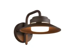 LED Außenwandleuchte Laterne in Rostoptik, Salzluft resistent, Höhe 16,5cm