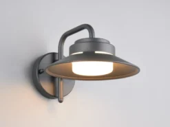 LED Außenwandleuchte Laterne in Anthrazit, Salzluft resistent, Höhe 16,5cm