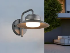 LED Außenwandleuchte Laterne in Anthrazit, Salzluft resistent, Höhe 16,5cm