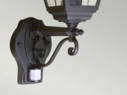 LED Außenwandleuchte Laterne stehend mit Bewegungsmelder, Höhe 47cm