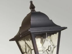 LED Außenwandleuchte Laterne stehend mit Bewegungsmelder, Höhe 47cm