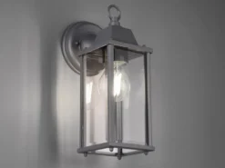 LED Außenwandleuchte Laterne Anthrazit, Höhe 29cm