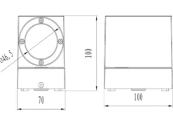 LED Außenwandleuchten Anthrazit, 320° schwenkbar - 2er Set Außenbeleuchtung Haus