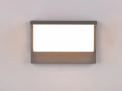 LED Außenwandleuchte NESTOS in Anthrazit & Weiß, Breite 23cm
